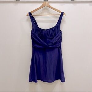 Lands end purple dress swimsuit